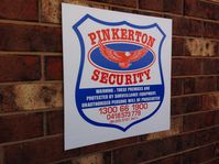 Screen printed sign